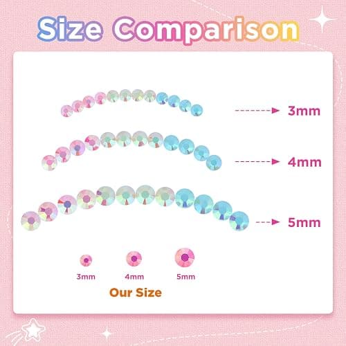 Zefy 40 Colors Resin Jelly Rhinestones for Bedazzling, 4mm 32000 Pcs Flatback Gems for Crafting, Bedazzling Kit with 3Pcs B7000 Glue for Clothing Shoes Nail Book Diamond Art thumbnail 7
