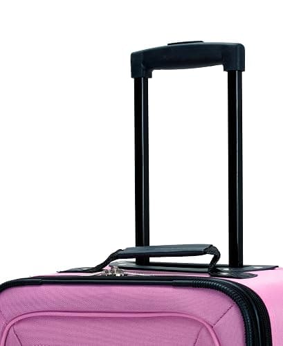 Rockland Journey Softside Upright Luggage Set, Expandable, Pink, 4-Piece (14/19/24/28) thumbnail 11