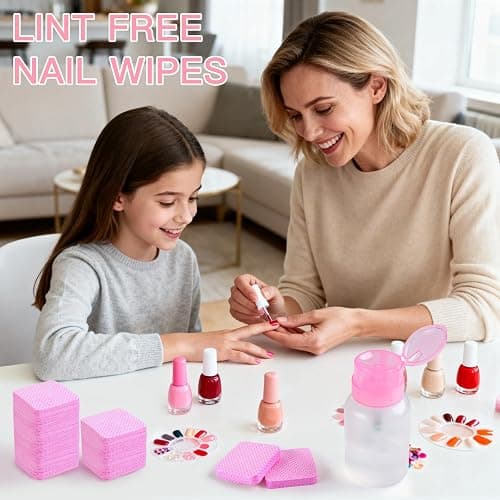 400pcs Lint Free Nail Wipes, 1 Pull-Off Pump-Style Bottle Suitable for Nail Wipes for Fingernail, Mascara Extension Glue Cleaning and Care Product Sets thumbnail 8