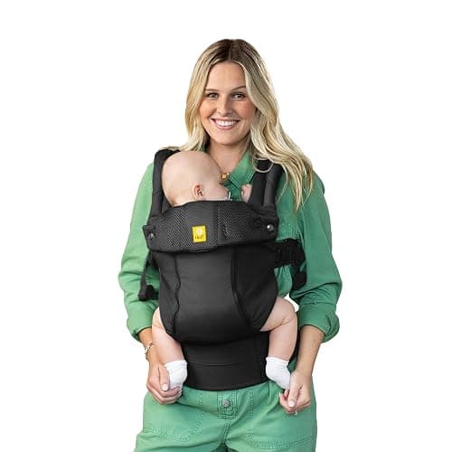 LÍLLÉbaby Complete All Seasons Ergonomic 6-in-1 Baby Carrier Infant to Toddler with Lumbar Support (7-45 Pounds), 360 Degree Baby Wearing & Multi-Position, Inward & Outward Facing (Black) - Image 1