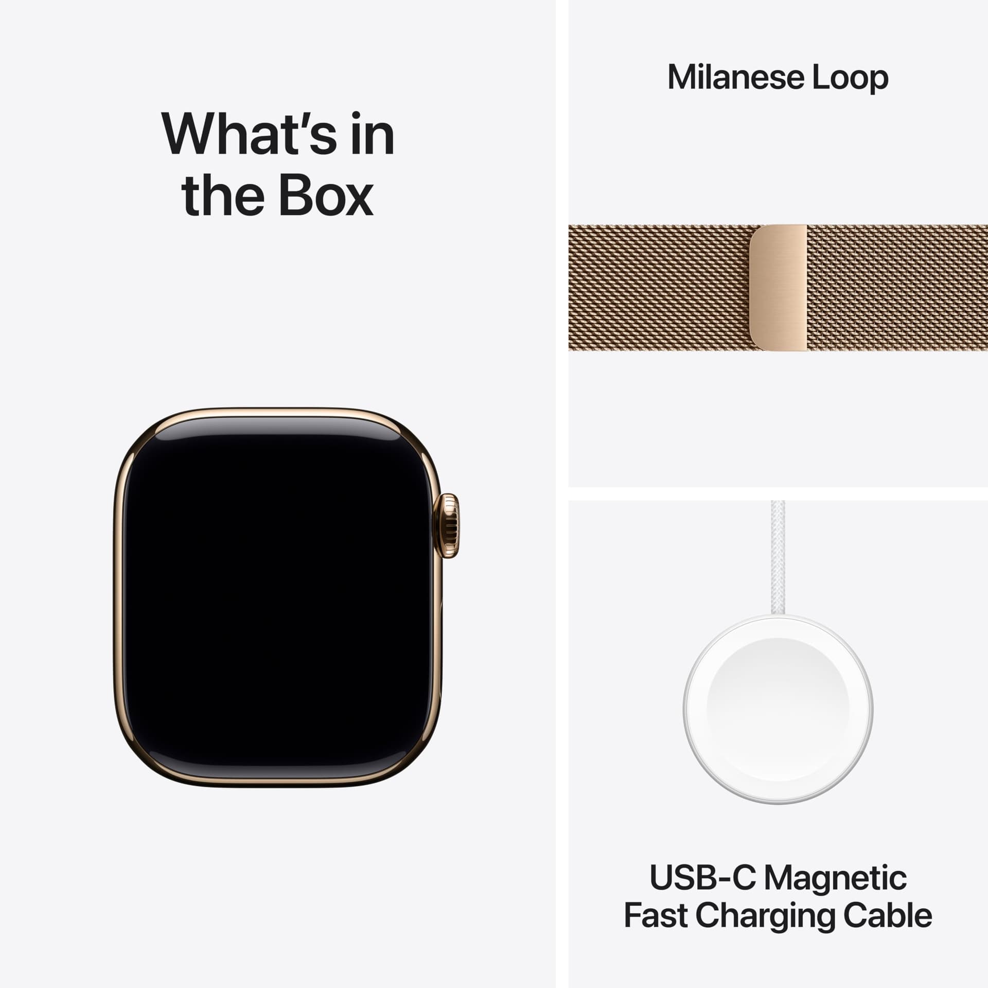 Apple Watch Series 11 GPS + Cellular 42 mm Smartwatch with Gold Titanium Case, Gold Milanese Band Watch Watch Watch Series 11 Watch Watch Watch Series 11 thumbnail 6