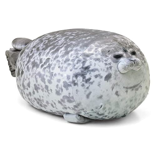 Pineapple Plush Seal Pillow, Giant Stuffed Animal Plushie, Stuffed Seal Plushy Squish Plush Toys, Jumbo Cute Plushies Large Stuffed Animals for Girls, Boys, Kids (23.6 inch) - Image 1