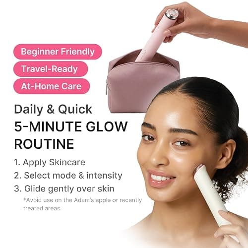 medicube Mini Booster Pro Plus | Facial Device for Radiant, Calming, and Bouncy-Looking Skin | Red, Blue, Purple 3-Mode | Portable Korean Skincare Device, At Home Care | Pink thumbnail 7