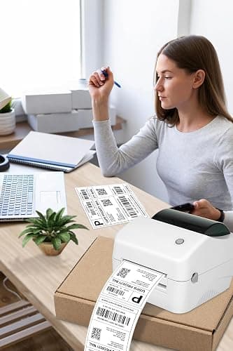Bulk 4x6 Thermal Labels - 6000 Adhesive Labels | Smudge-Resistant & BPA-Free | Thermal Printer Compatible thumbnail 2