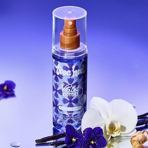 Tree Hut Violet Victory Hair & Body Mist, Alcohol-Free Body Spray, 6 Fl Oz | Alcohol-Free, Lavender & Vanilla Orchid Scent, Perfume Mist for Hair & Body, Everyday Fragrance Spray for Women thumbnail 5