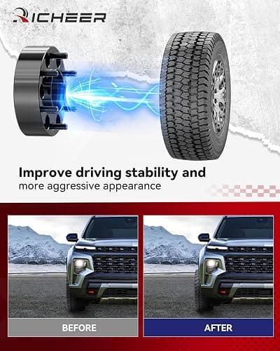 Richeer 4 PCS 1.5 inch HubCentric Wheel Spacers 6x120 with 14x1.5 Studs & 66.9mm Bore fit for 2015-2023 Colorado Canyon thumbnail 5