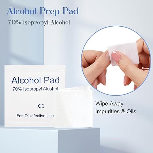 Qsnidy 30 Pack Disposable Manicure Kit Individually Packed 3-Piece Mini Press on Nail Art Tool Prep Kit Includes Mini Nail File, Cuticle Stick, Prep Pad, 30 Sets for Salon Business Home Travel Use thumbnail 6