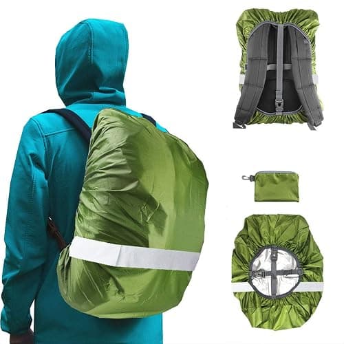 Frelaxy Hi-Visibility Backpack Rain Cover with Reflective Strip 100% Waterproof for Hiking, Camping, Biking, Traveling thumbnail 2