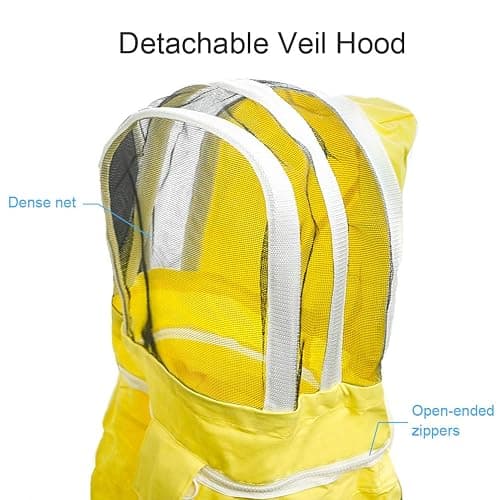 Luwint Kids Full Body Ventilated Beekeeping Suits - Cotton Bee Beekeeper Suit for Children (3.9ft Height) thumbnail 4