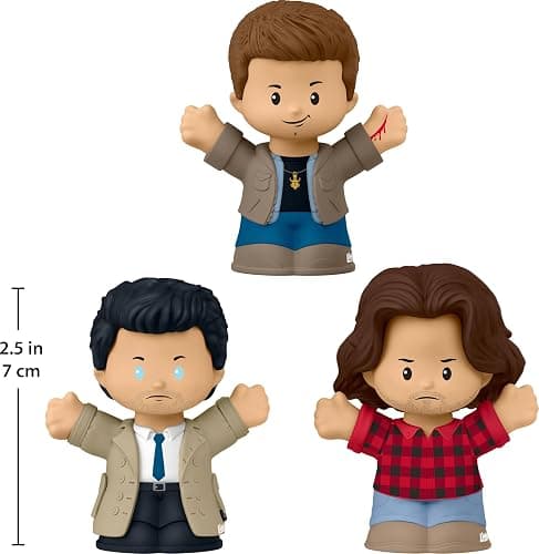 Little People Collector Supernatural TV Show Special Edition Set, 3 Figures for Adults & Fans in Display Package thumbnail 2