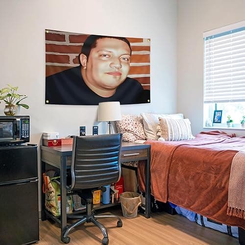 Embarrassing Fat Face Photo Meme Funny Flags for Room 3x5 Feet,College Dorm Room Decor Man Cave Frat Wall Indoor Outdoor Flag. thumbnail 2
