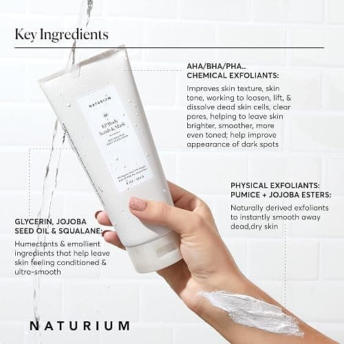 Naturium KP Body Scrub & Mask for Keratosis Pilaris, Bump Eraser Shower Scrub & Exfoliator for Skin, 8 oz thumbnail 4
