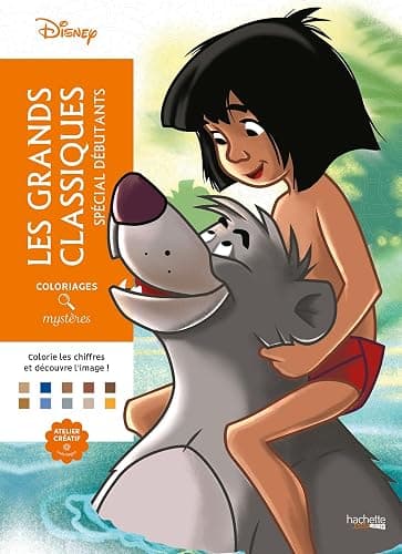 Coloriages mystères Disney - Grands classiques Spécial débutants - Image 1