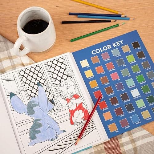 Disney Stitch Color-By-Number - Coloring Book for Teens and Adults, Officially Licensed thumbnail 6