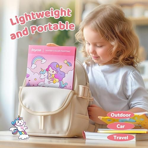 JoyCat Paint with Water Coloring Books for Toddlers, Watercolor Painting Sets for Kids Ages 3-5 4-8, Arts and Crafts Drawing Activities Toy Birthday Gifts for Boys Girls (Magical Pony) thumbnail 6