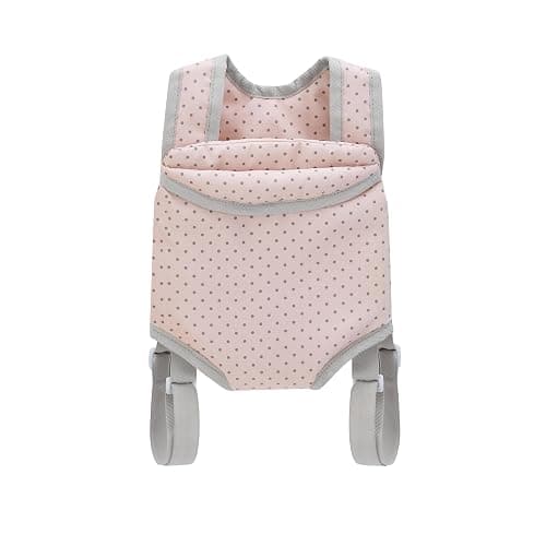 Olivia's Little World Polka Dot Princess Baby Doll Carrier & Car Seat Set, Pink/Gray thumbnail 9