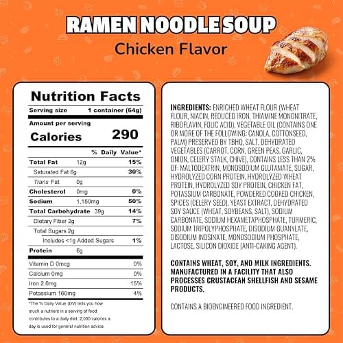 Maruchan Instant Lunch Ramen Noodles, Chicken Flavor – Japanese-Style Instant Noodle Soup, Easy Meal Ready in 3 Minutes – 2.25 Oz. (12 Pack) thumbnail 9
