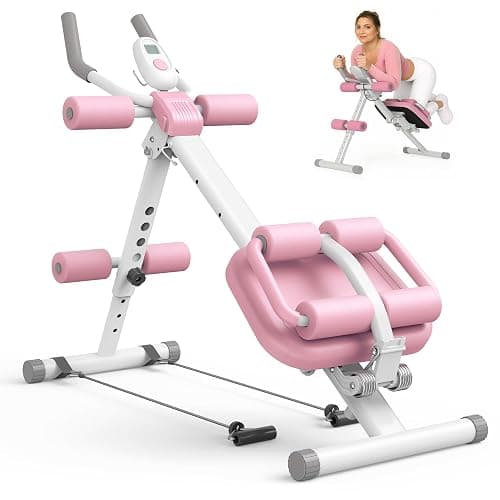 EPHESPORT Multifunctional Ab Machine, Adjustable Ab Workout Equipment, Ab ＆ Sit Up Machine for Stomach Workout, Foldable Abdominal Trainer With Knee and Back Protection, Full Body Workout for Home Gym - Image 1