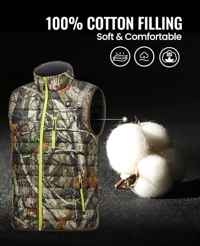 TIDEWE Men’s Heated Vest with Battery Pack, Lightweight Vest for Hunting/Hiking thumbnail 4