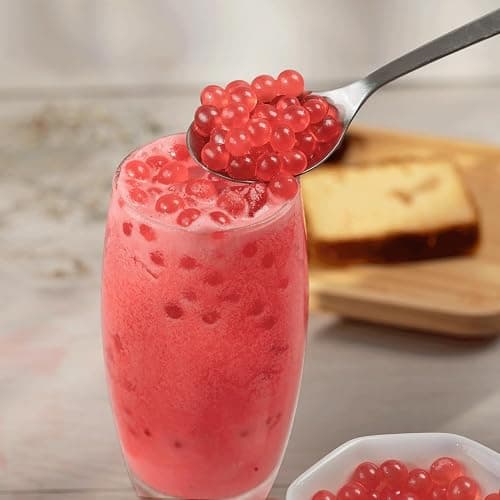 Tea Zone [7 Pounds] Raspberry POPPING PEARLS™ for Boba Tea Beverages, Sweets, Ice Cream Topping | B2063 thumbnail 5