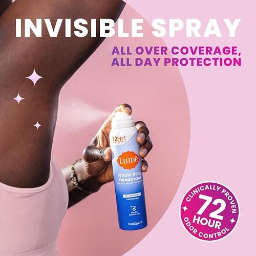 Lume Invisible Spray Deodorant For Women - Whole Body Deodorant Spray - 72 Hr Odor Control - Ozone Friendly, Natural Propellant - Aluminum & Baking Soda Free, Skin Loving - 3.6 oz, 2pk (Vanilla Bliss) thumbnail 5