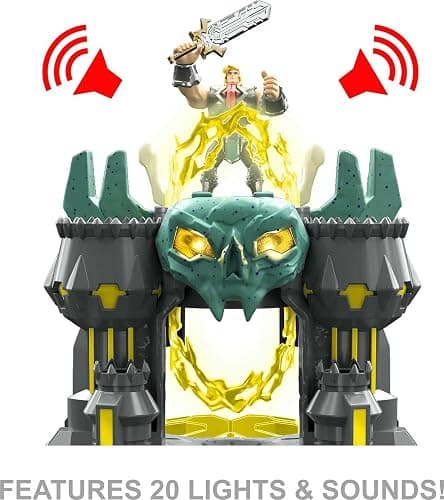 Masters of the Universe and He-Man Playset, MOTU Castle Grayskull with Drawbridge, Lights, 20 Sounds, Blasters thumbnail 6