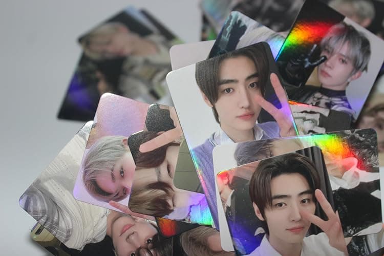 Yuto kpop Laser Photocard 55pcs Laser Card Kpop LOMO Cards Kpop Album Card lase message Postcard Gift for Fans Daugher thumbnail 7