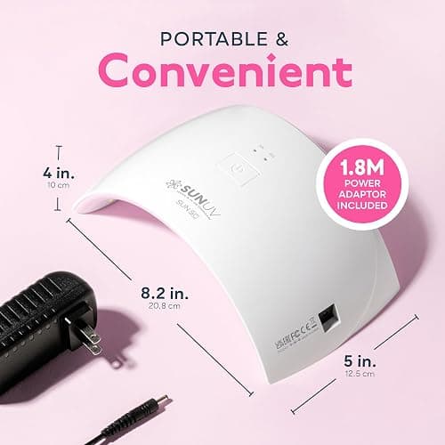 SUNUV UV LED Nail Lamp, Nail Dryer for Gel Polish UV Light for Nails with Sensor 2 Timers SUN9C Pink Gift for Women Girls thumbnail 5