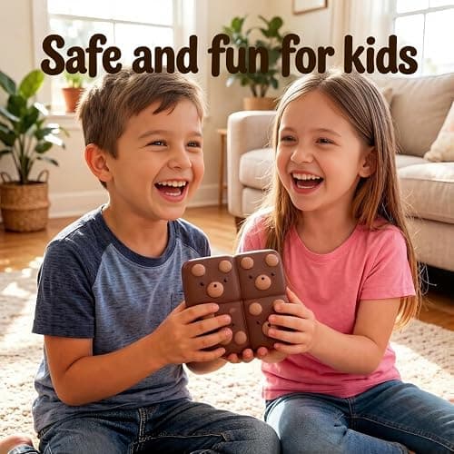 Bread Butter Squishy, Slow Rising Squeeze Toy for Kids Adult, 4.3inch Squeeze Bread Chocolate Bear Toy, PU Material Stress Relief & Fidget Toy for Office or Party Favor (Bread-Bear) thumbnail 5