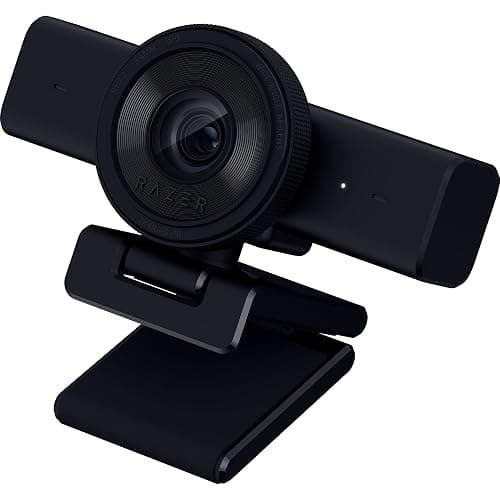 Razer Kiyo V2 X Streaming Webcam: Full HD 60 FPS - Auto Focus - Built-in Microphone - Wide Angle Lense - Integrated Privacy Shutter - Works with OBS, Xsplit, Streamlabs, Discord, Zoom, Teams - Black - Image 1
