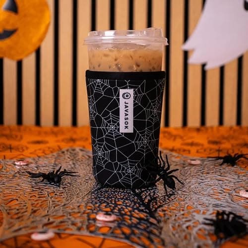 Sok It JavaSok Iced Coffee & Cold Soda Insulated Neoprene Cup Sleeve (Spidey Sense, Medium: 22-28oz) thumbnail 2