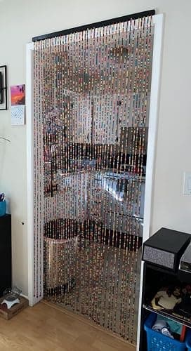 FlavorThings Rainbow Wooden Bead Curtain 36” x 79” – 41 Strands Colorful Boho Doorway Curtain, Bamboo Style Room Divider, Easy Install Hanging Beads for Door, Window & Home Decor(Rainbow) thumbnail 8