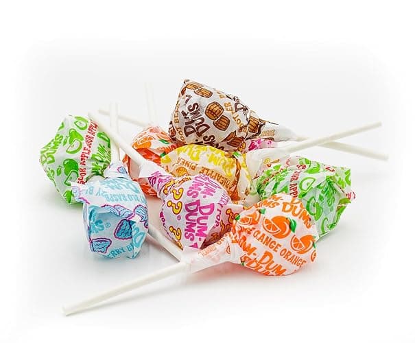 DUM DUMS Original Mix Lollipops 1 lb – Bulk Bag, Suckers Hard Candy, Gluten Free Candies, Assorted Flavors, Individually Wrapped Pops (62 Pieces) thumbnail 7