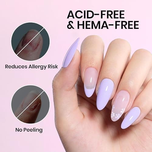 Beetles 15ml Protein Nail Prep Dehydrator and Primer nail Set - 2PCS Hema-Free & Acid Free Nail Bond Protein Prep Kit for Gel Nail Polish Acrylic Nail Supplies thumbnail 4