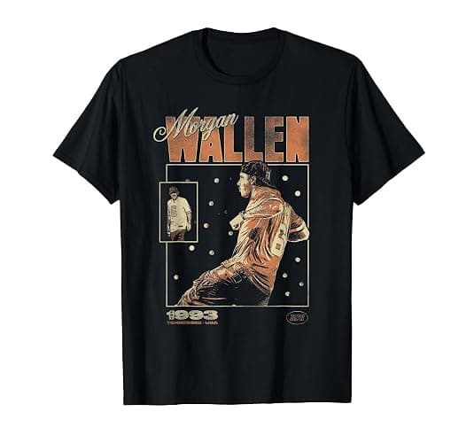 Official Morgan Wallen Baseball Card T-Shirt - Image 1