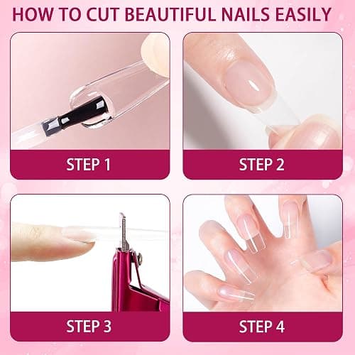Violet Red Acrylic Nail Clipper with Magnetic Sizer, Adjustable Stainless Steel Trimmer for Salon Professional Manicure, Home Nail Art Tool Kit thumbnail 4