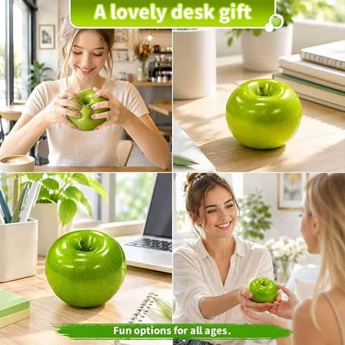 Slush Apple Squishy, 2026 New Portable Soft Squishy Ball (Green) | Soft Slow Slush Ball Squishy, Realistic Fake Food Stress Ball, Squeeze Relaxing Fidget Relaxing Fidget for Adults thumbnail 5