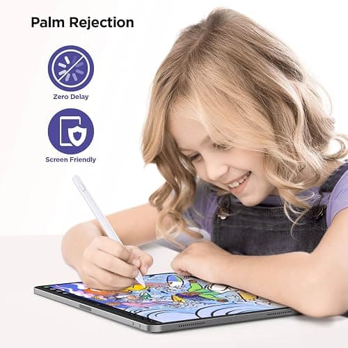 DEGGE Stylus Pen for iPad 2018-2025, 15Mins Fast Charge for Apple Pencil, Palm Rejection, Compatible with iPad A16 11/10/9/8/7/6, iPad Pro M5/M4/12.9"/11", iPad mini 7/6/5, iPad Air M3/M2/5/4/3 thumbnail 5