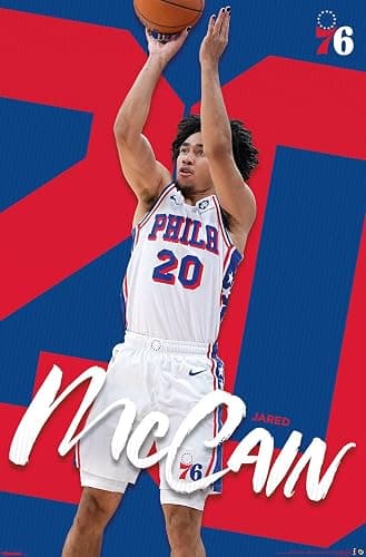 NBA Philadelphia 76ers - Jared McCain 25 Wall Poster, 34L" x 22.4W", Unframed Version - Image 1