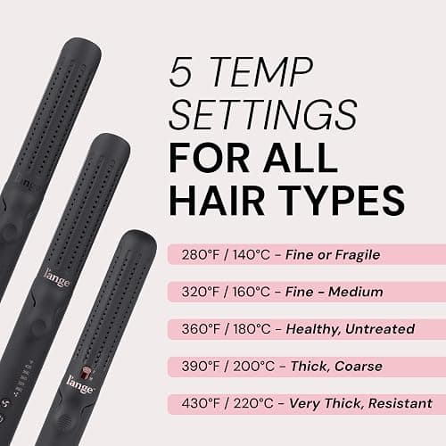 L'ANGE HAIR Le Duo Grande 360° Airflow Styler | 2-in-1 Curling Wand & Titanium Flat Iron Professional Hair Straightener and Curler with Cooling Air Vents to Lock in Style | Adjustable Temp (Black) thumbnail 3