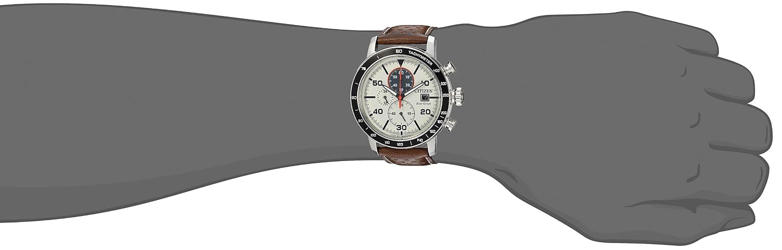 Citizen Men's Eco-Drive Weekender Brycen Chronograph Watch Stainless Steel Case thumbnail 6