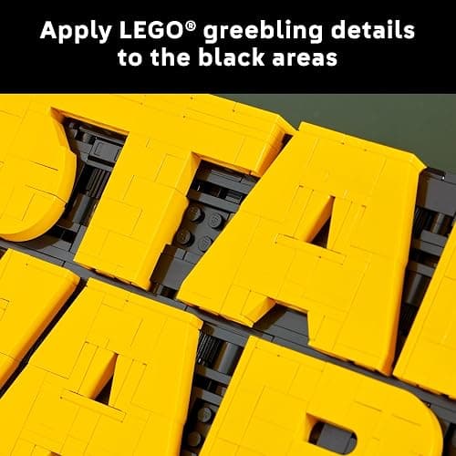 LEGO Star Wars Brick-Built Star Wars Logo - Building Set for Adults 18+ - Star Wars Gift Idea for Birthdays - Collectible DIY Model Kit - Home Decor Idea for Fans of The Movie Series - 75407 thumbnail 5