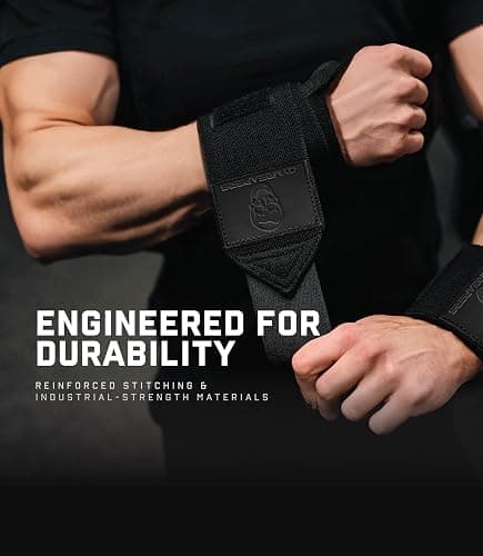 Gymreapers Weightlifting Wrist Wraps (IPF Approved) 18" Professional Quality Wrist Support with Heavy Duty Thumb Loop - Best Wrap for Powerlifting Competition, Strength Training, Bodybuilding thumbnail 3