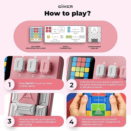 GiiKER Super Slide Puzzle Games, Original 500+ Challenges Brain Teaser Puzzle, Toys for Kids Teens, Travel Games Birthday Stocking Stuffers for Boys Girls, Activities for Road Trips thumbnail 3