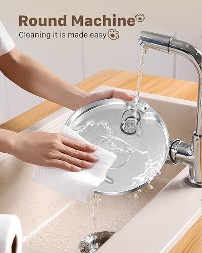 Cat Water Fountain Stainless Steel: Cat Fountain for Drinking - Pet Water Fountain for Cats Inside - 74oz/2.2L Quiet Cats Water Bowl Dispenser - Kitten Drinking Fountains - 6 Filters + 3 Sponges thumbnail 9