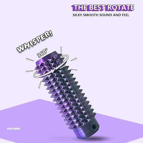 Little Ouchies Pain Fidget, Pain Stim Fidget for Adults, Spiky Sensory Stim Tool for Anxiety and Stress Relief(Black+Purple Laser) thumbnail 5