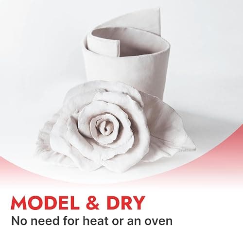 DAS Modeling Clay Air Hardening, White, 2.2lb, 1 Count | Supports classroom learning, crafts and creative activities thumbnail 3