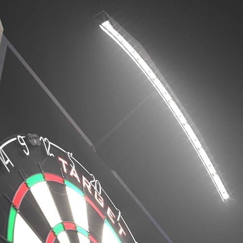 Target Darts Arc Dartboard Lighting System Home Cabinet Set - Includes World Champions Dartboard and 2 Sets of Darts, Black thumbnail 2