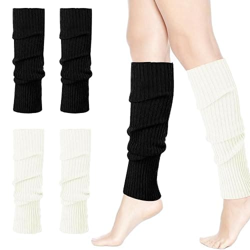 HEMOUR Leg Warmers for Women Girls Ribbed Knit, Fall Winter Gifts, Legwarmers Socks Y2K Fashion Yoga Ballet Dance Sports - Image 1