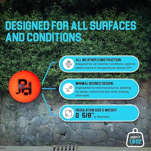 Premier Sports - 12-Pack All-Weather Street Hockey Balls – Durable, Low-Bounce, High-Visibility Balls with Reusable Storage Bag – Premier Regulation Size thumbnail 2